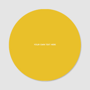 Porte-nom Créez Votre Propre Conception Personnalisée Jaune