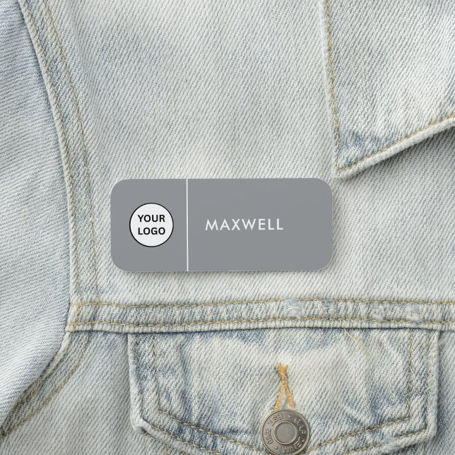 Porte-nom Custom Business Logo | Basic Employee Staff  (Créateur téléchargé)