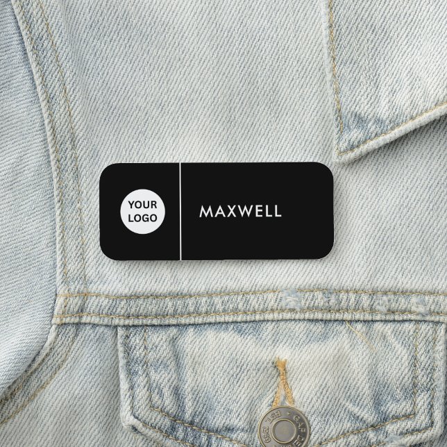 Porte-nom Custom Business Logo | Basic Employee Staff  (Créateur téléchargé)