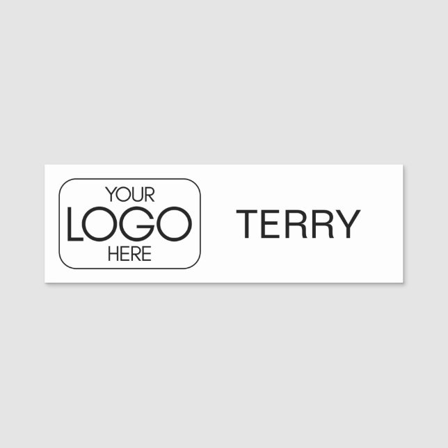 Porte-nom Custom Business Logo Magnetic (Devant)