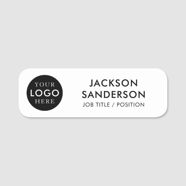Porte-nom Custom Company Business Logo Employee Staff (Devant)