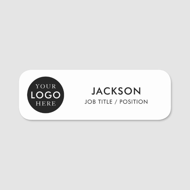 Porte-nom Custom Company Business Logo Staff Employee (Devant)