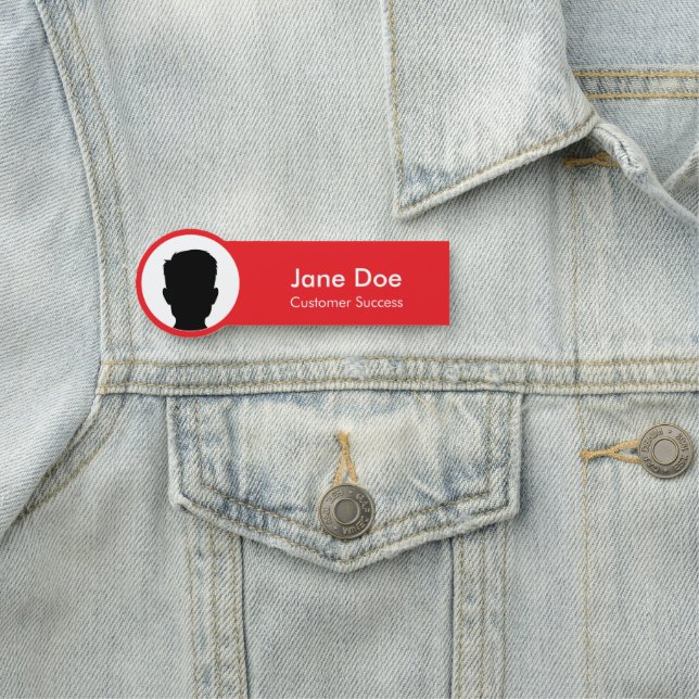 Porte-nom Custom Employee Profile (En situation)