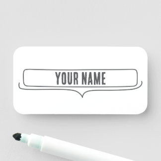Porte-nom Custom Name Tag – Speech Frame