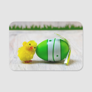 Porte-nom Décor de Pâques - OEuf de Pâques et poussin