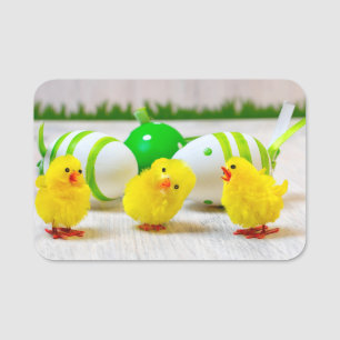 Porte-nom Décor de Pâques - OEufs de Pâques et poussins