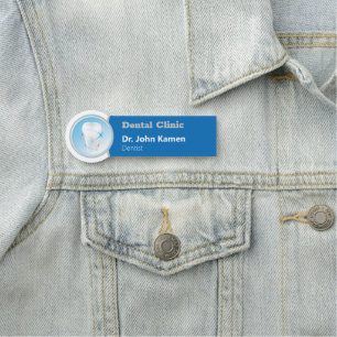 Porte-nom Dentiste Logo moderne des dents