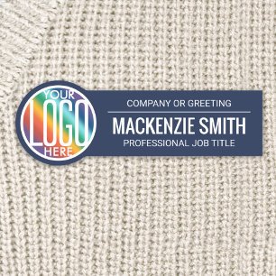 Porte-nom do-it-yourself Couleurs ID employé Rond du logo de
