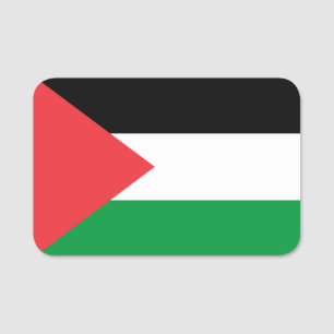 Porte-nom Drapeau avec drapeau de la Palestine