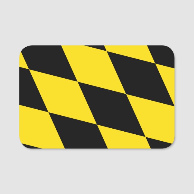 Porte-nom Drapeau patriotique avec drapeau de Munich (Devant)