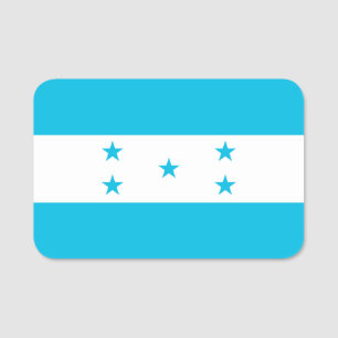 Porte-nom Drapeau patriotique avec drapeau du Honduras