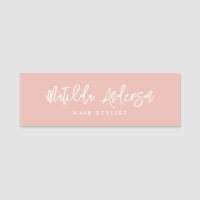 Écriture minimaliste moderne rose