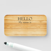 Effacement sec Réutilisable Hello Wood Rustique Pl