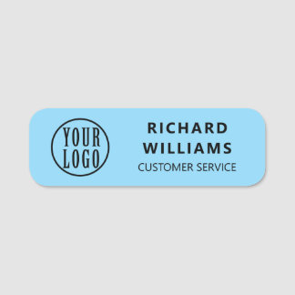 Porte-nom Elegant custom Logo Employee magnetic, safety pin