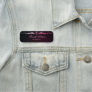 Porte-nom Élégant élégant nom de Parties scintillant