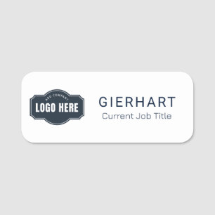 Porte-nom Élégante conférence des employés du logo d'entrepr