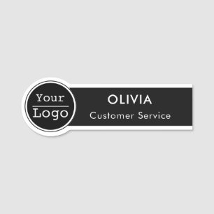 Porte-nom Employé de logo personnalisé