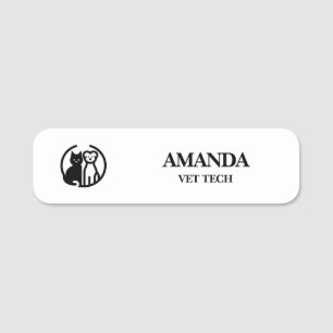 Porte-nom Employé du logo animal