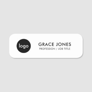 Porte-nom Employé du logo de l'entreprise
