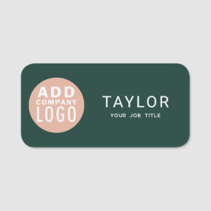 Porte-nom Employé du logo de l'entreprise Personnalisé