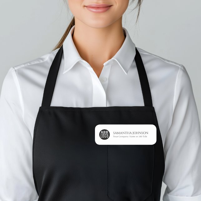 Porte-nom Employé du logo d'entreprise personnalisé (Créateur téléchargé)