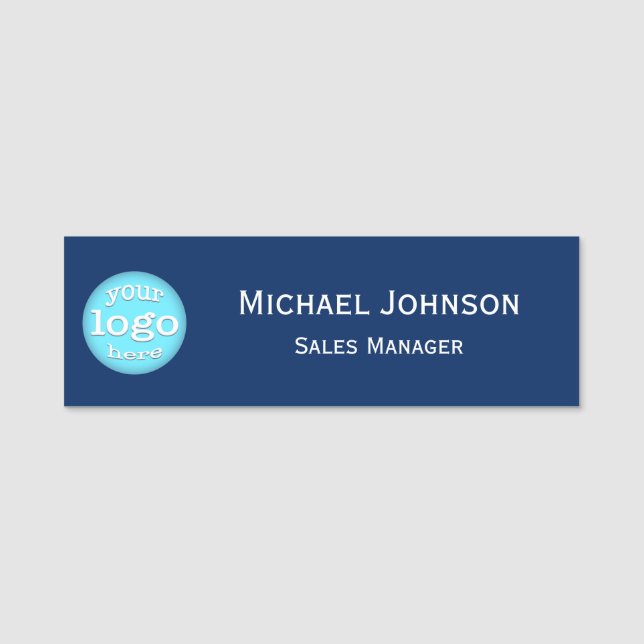 Porte-nom Employé du logo professionnel personnalisé et mode (Devant)