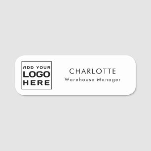 Porte-nom Employés du logo d'entreprise moderne personnalisé