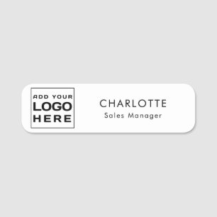 Porte-nom Employés du logo d'entreprise moderne personnalisé
