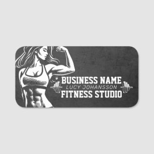 Porte-nom Entraîneur de fitness moderne Bodybuilding Instruc
