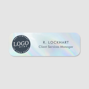 Porte-nom Entreprise de logo holographique magnétique