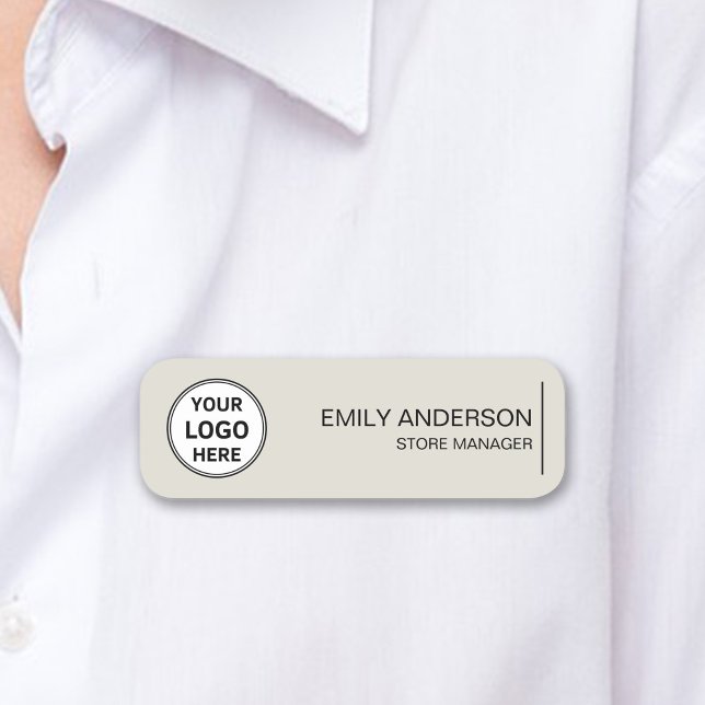 Porte-nom Épingle de sécurité magnétique de l'employé (Custom Logo Employee Magnetic Safety Pin Name Tag)