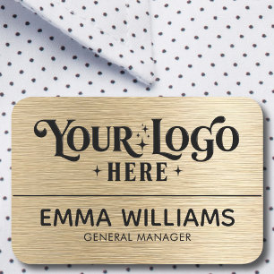 Porte-nom Épingle de sécurité magnétique employé avec logo p