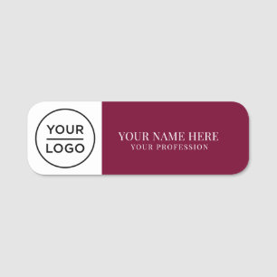 Porte-nom Épinglette magnétique personnalisée avec logo élég