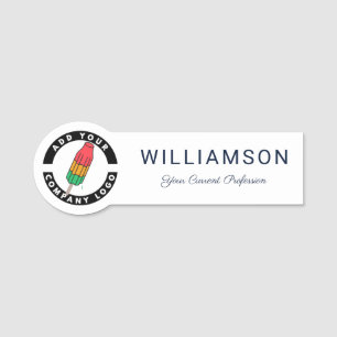 Porte-nom Événement des employés du logo d'entreprise person