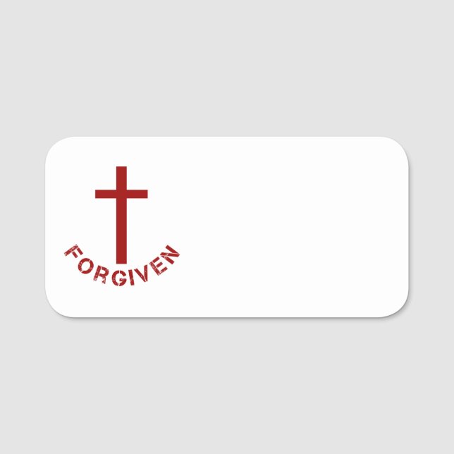 Porte-nom Événements ecclésiastiques de la Croix-Rouge pardo (Devant)