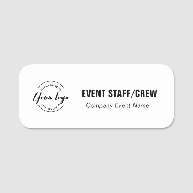 Porte-nom Event staff Custom Business logo generic (Devant)