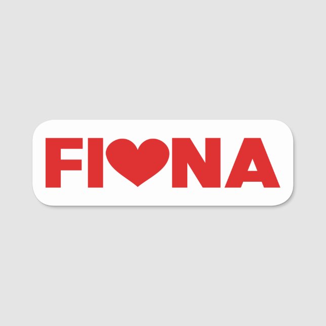 Porte-nom Fiona Love (Devant)