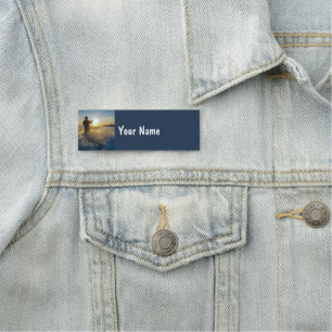 Porte-nom Fishman Fishing Fish Lake Hobby Nom personnalisé