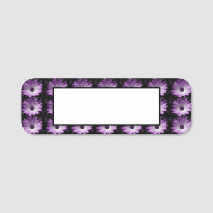 Porte-nom Fleur marguerite violette