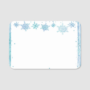 Porte-nom Flocons de neige accrochants d'hiver