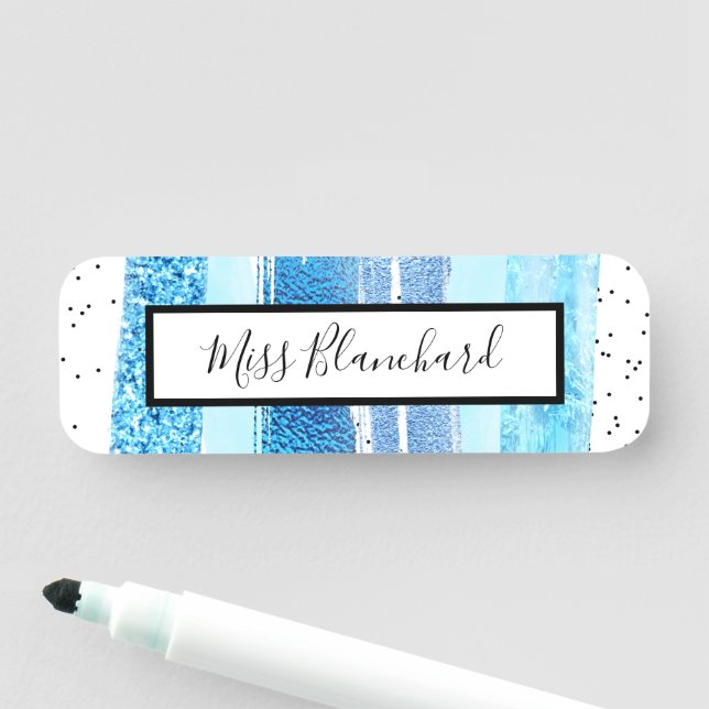 Porte-nom Glam Parties scintillant (En situation)