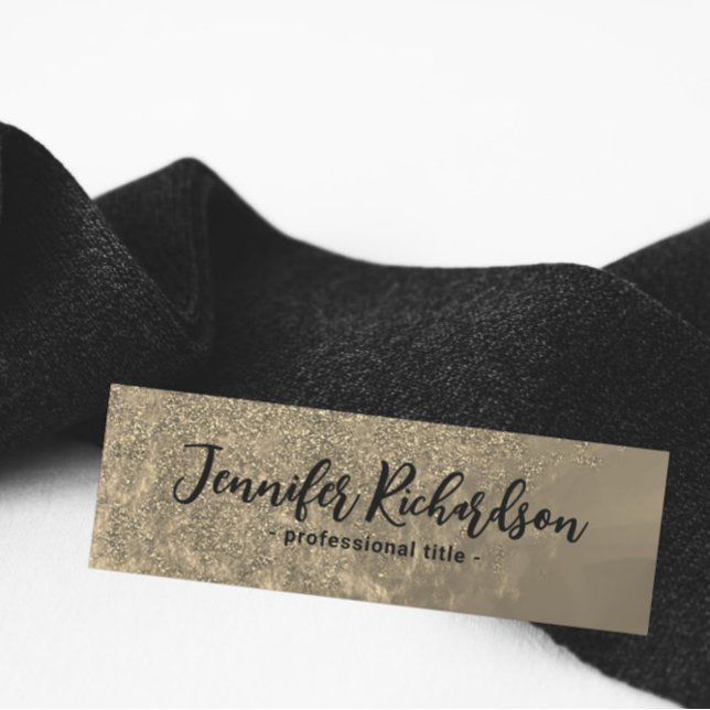 Porte-nom Glitterie Or Métallurgie fantaisie Chic Calligraph (Créateur téléchargé)