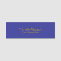 Gold & Deep Blue Color Professionnel Plat moderne