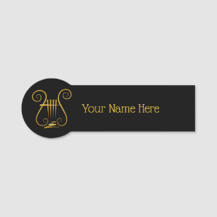 Porte-nom Golden lyre