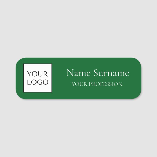 Porte-nom Green Logo Promotional  (Devant)