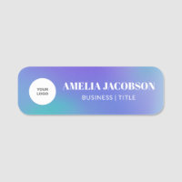 Groovy dégradé violet Logo personnalisé 
