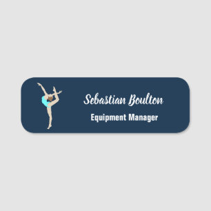 Porte-nom Gymnaste féminine