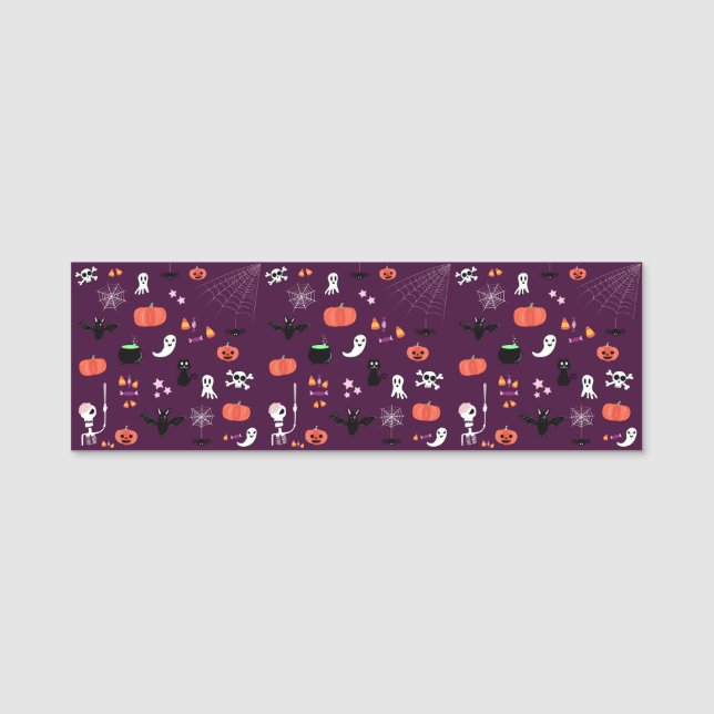 Porte-nom Halloween (Devant)