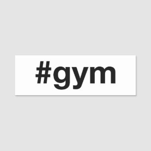 Porte-nom Hashtag GYM
