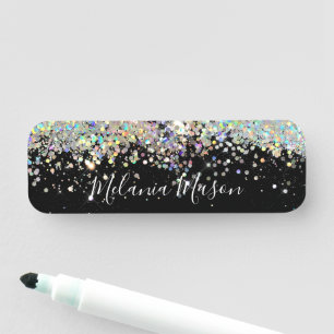 Porte-nom Holographique Parties scintillant maquillage Artis